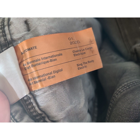 Rivex Gray Denim Tapered Leg Stretch Mid Rise Flat Front Jeans Men's Size 34 - Picture 6 of 7